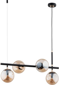 Pendant Lamp Alfa Fiore 4x E14, black