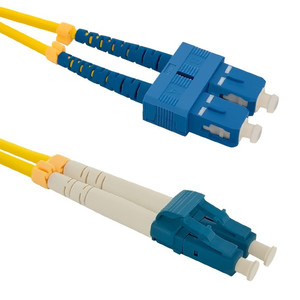 Qoltec Patchcord Fiber Optic SC/UPC - LC/UPC, Singlemode, 9/125, G652D, Duplex. 1m