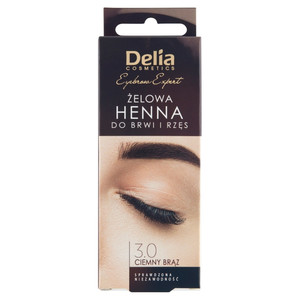 Delia Cosmetics Eyebrow & Eyelash Gel Tint Henna No. 3.0 Dark Brown 15ml