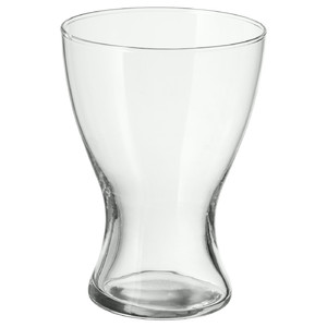 VASEN Vase, clear glass, 20 cm