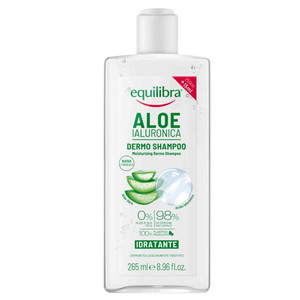 Equilibra Moisturising Shampoo Aloe for All Hair Types 98% Natural 265ml