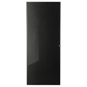 HÖGBO Glass door, black, 40x97 cm