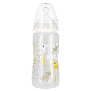 NUK First Choice Plus Baby Bottle with Temperature Control 300ml 0-6m, grey