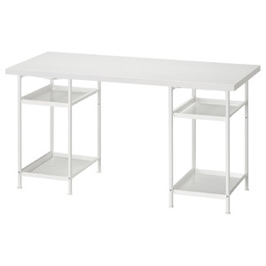 LAGKAPTEN / SPÄND Desk, white, 140x60 cm