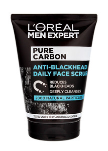 L'Oreal Men Expert Pure Charcoal Anti-Blackhead Face Scrub 100ml