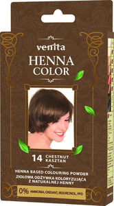 VENITA Henna Color Coloring Powder Conditioner - 14 Chestnut