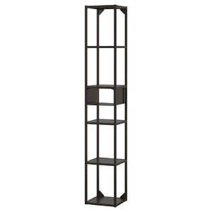 ENHET Wall storage combination, anthracite, 30x30x180 cm