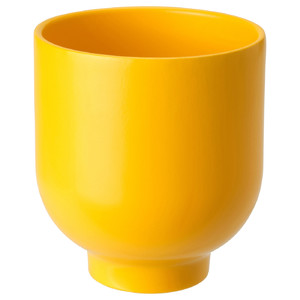 DRÖMSK Plant pot, bright yellow, 9 cm