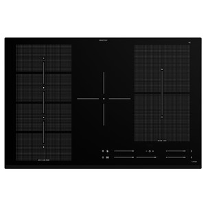 BLIXTSNABB Induction hob, black IKEA 700 black, 78 cm