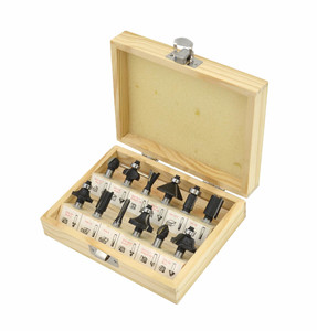 AW TCT Wood Router Bit Set 12pcs