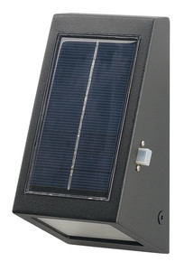 GoodHome Solar Wall Lamp Plevna 10 lm 5000 K, black