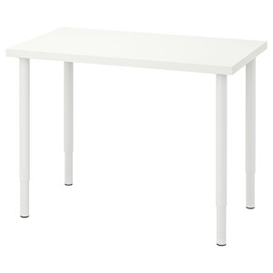 LINNMON / OLOV Desk, white, 100x60 cm