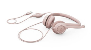 Logitech Headset Headphones H390 Rose 981-001281