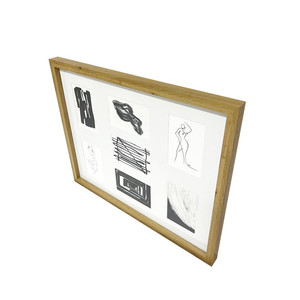 GoodHome Collage Frame Islande 45.6 x 55.6 cm 7, oak