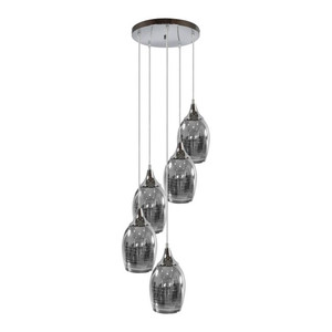 Pendant Lamp Marina 5 x 60W E27, chrome