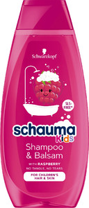 Schauma Kids Shampoo & Balsam with Raspberry for Children's Hair & Skin 400ml