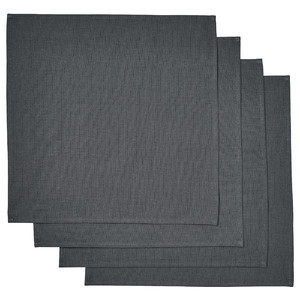 SVARTSENAP Napkin, dark grey, 35x35 cm