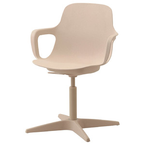 ODGER Swivel chair, white, beige