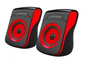Esperanza Speakers 2.0 USB Flamenco, black-red
