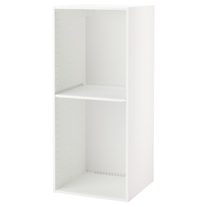 METOD High cabinet frame for fridge/oven, white, 60x60x140 cm