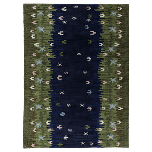 GRODDSVINGEL Rug, low pile, multicolour/handmade, 170x240 cm