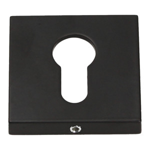 Gamet Door Escutcheon Organic, lower, square, matt black