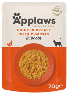 Applaws Natural Cat Food Chicken Breast with Pumpkin in Broth 70g