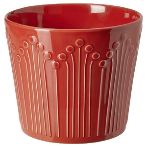 VINTERFINT Plant pot, red, 15 cm