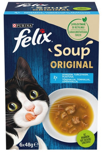 Felix Soup Original Fish Soups Set for Cats 6x48g