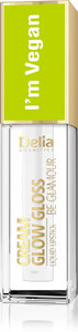 Delia Cosmetics Cream Glow Gloss Lip Gloss Vegan no. 100 Totally Crystal 5ml
