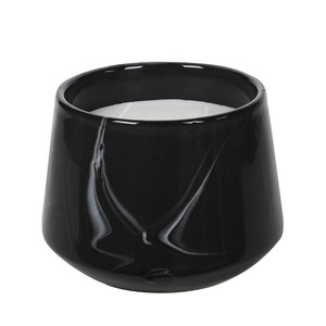Scented Candle Marble L, black