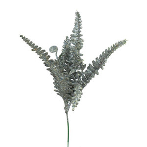 Christmas Decorative Spray 27cm, glitter silver