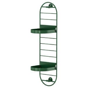 SKUGGRÖNA Wall mounted plant stand, dark green, 54 cm