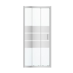 GoodHome Sliding Shower Door Beloya 90 cm, chrome/mirror glass