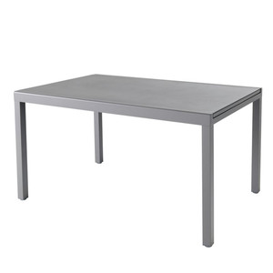 GoodHome Garden Extendable Table Moorea, grey