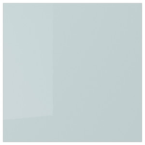 KALLARP Door, high-gloss light grey-blue, 40x40 cm