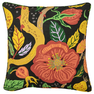 HÖSTAGILLE Cushion cover, floral pattern multicolour, 50x50 cm