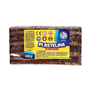 Astra Plasticine 500g, brown