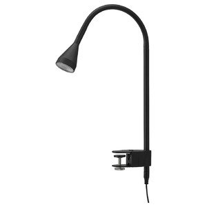 NÄVLINGE LED wall/clamp spotlight, black