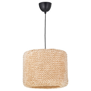 LERGRYN / SUNNEBY Pendant lamp, beige/black