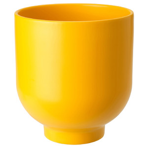 DRÖMSK Plant pot, bright yellow, 15 cm