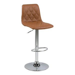 Bar Stool Emu, faux leather, brown