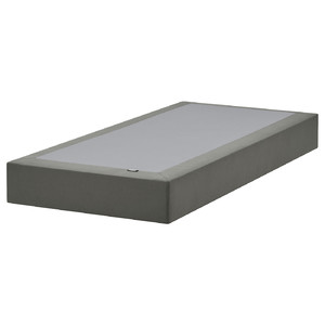 LYNGÖR Sprung mattress base, dark grey, 90x200 cm