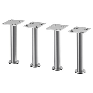 CAPITA Leg, stainless steel, 16 cm, 4 pack