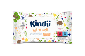 Kindi Extra Soft Wet Wipes for Children Aloe 60-pack