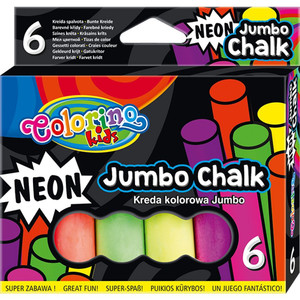 Colorino Kids Jumbo Chalk Neon 6 Colours