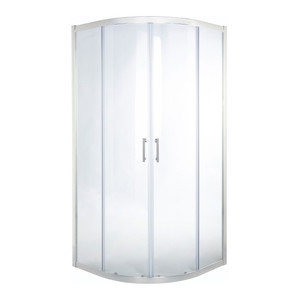 Cooke & Lewis Shower Enclosure 80x80x190cm, chrome/transparent