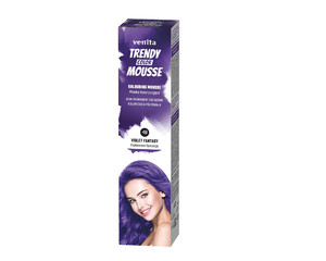 Venita Trendy Color Mousse Semi-Permanent Colouring 40 Violet Fantasy