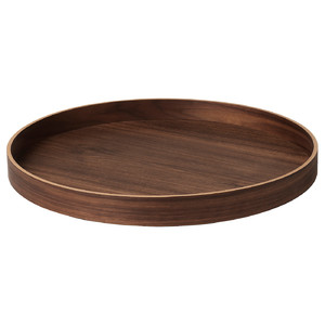 OMBONAD Tray, walnut, 42 cm