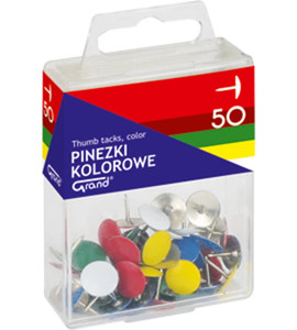 Thumb Tacks 50pcs, colour